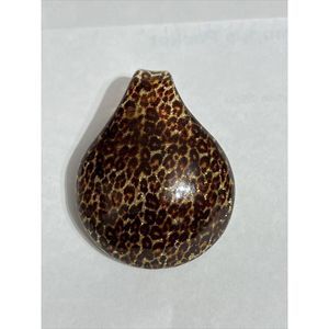 Venetiaurum  Leopard Murano Glass Pendant 2.5” Venezia